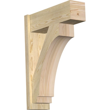 Ekena Millwork Imperial Block Rough Sawn Outlooker, Douglas Fir, 8"W x 24"D x 32"H OUT08X24X32IMP05RDF